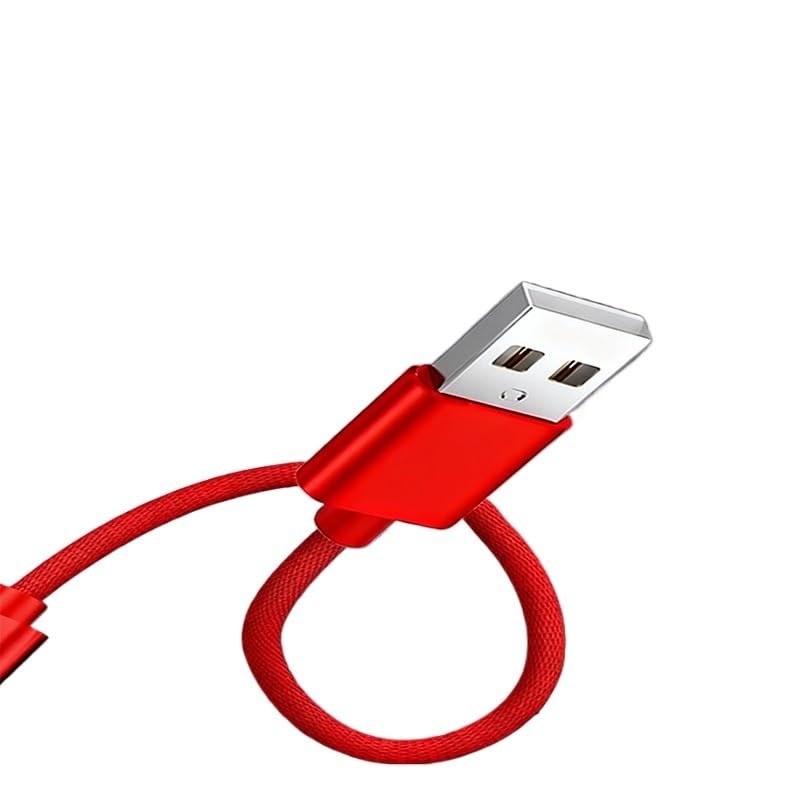 1pcs 3pcs 5pcs 10pcs USB A to Type C Nylon Braided Cable Dast Sync Fast for Type C Mobile(1m 10pcs,Left Bent)