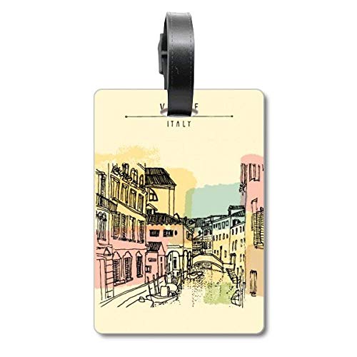 Étiquette de valise motif Venise Italie anti-perte de bagage