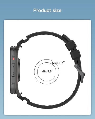 Correa de silicona para Garmin Venu X1, banda deportiva roja miniatura 7