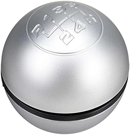 Miniatura 7 de Perilla de palanca de cambios manual para coche de 6 velocidades, palanca de cambios, bola de mano para Alfa Romeo Giulietta 2010-On (plata)