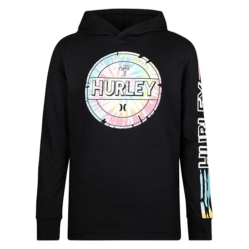Image of Hurley boys Long Sleeve Hooded Graphic T-shirt