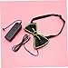 LIFKOME Fashionable Party Bow Tie Green Flashing Tie Led Lights for Dress up No Battery Required