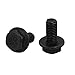 Aexit 7.8mm Male Power Tool Thread Dia Hex Head Fitting Screw Black 2pcs for 5016 Cover Model:34as545qo758