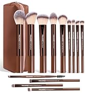 MAANGE 13 PCS Makeup Brushes Professional Make Up Brushes Premium Synthetic Powder Concealers Bru...