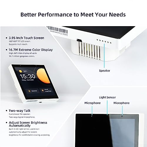 SPORTARC Smart Home Control Panel, Smart Scene Wandschalter, für Smart Life integriertes Bedienfeld unterstützt bidirektionale Synchronisation mit HA