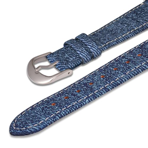 Stylish Waterproof Women's Watch with Blue Denim Strap and Colorful Easy-to-Read Dial - Image 3