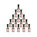 Mini Tabasco Hot Sauce Bottles - 15 Pack Miniature Bottles with Red Chili Pepper, 1 Keychain Ring Holder, Great Portion Control for Hot Sauce Lovers, 3.7ml (Original, 15 Pack + 1 Keychain)
