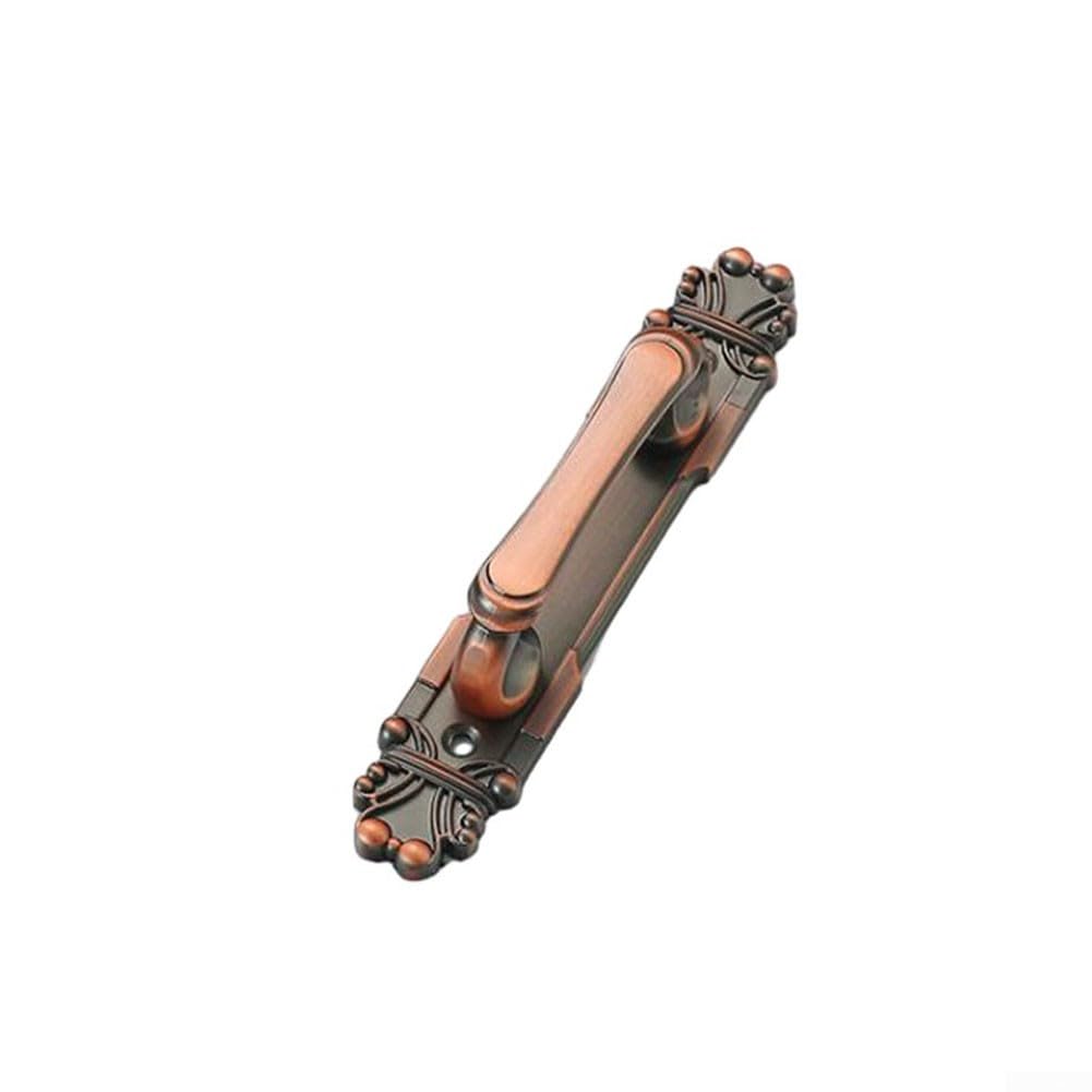 DAZZLEEX Aluminum Alloy Antique European Style Door Handle Decoration for Furniture, Cabinets, Drawers, Wardrobes(Red Bronze 165MM)