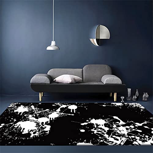 Tapis robuste grand format 160x200cm avec base antidérapante durable