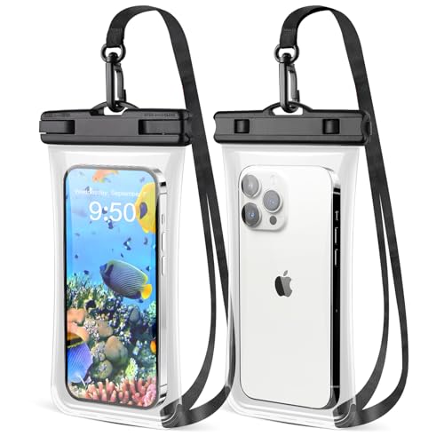 Waterproof Smartphone Case, IPX8 Waterproof Smartphone Case Cover for iPhone 15 Pro Max 14 Pro 13 12 Galaxy S24 S23 Ultra Up to 6.9 Inches