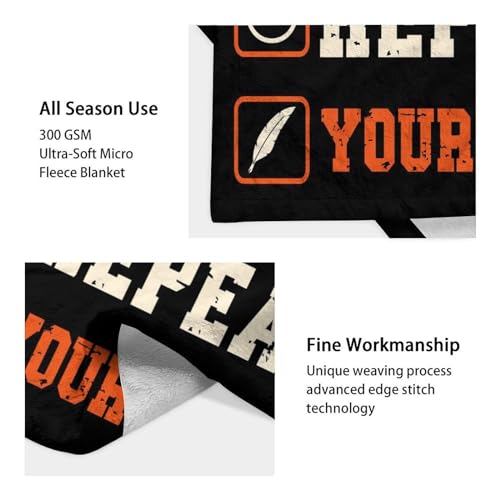 Mercuryelf Custom Basketball Throw Blanket - Soft, Fuzzy & Warm - 30x40 Inches Small Blankets for Lap, Crib - Black Sports Funny Throws Gift for Basketball Lovers