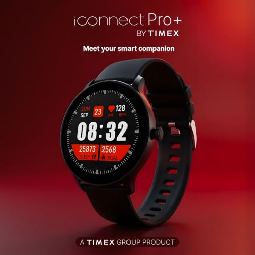 Image of TIMEX iConnect Pro+ 1.39 inch(3.5cm) Round HD Display with BT Calling Smartwatch for Unisex - TWIXW2000T