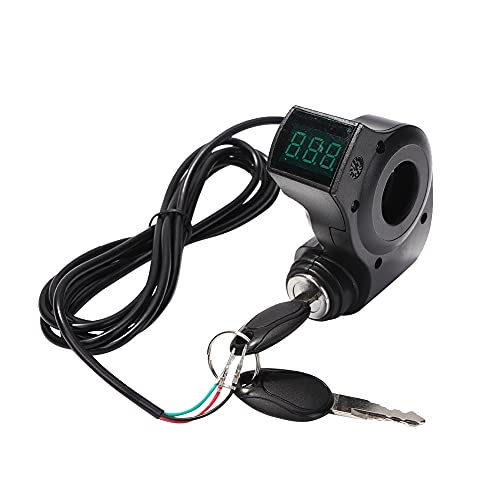 Domybest Interrupteur d'Allumage de Scooter électrique Interrupteur avec Clé Interrupteur de Démarrage pour Erottinette Electrique Accessoires de Scooter électrique pour KUGOO M4 Pro Cover