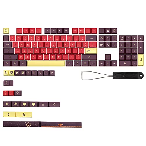Explosion Keycaps 130 Keys XDA PBT for Mechanical Keyboard Cherry MX Switches