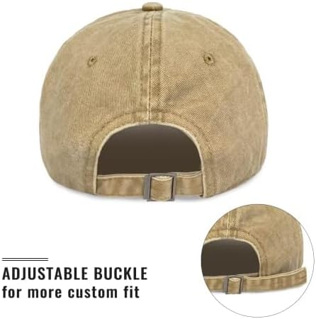 Negi Denim Hat for Men Women Washed Distressed Adjustable Dad Hats Baseball Cap Vintage Unconstructed Plain Cap Unisex Fit - Image 4