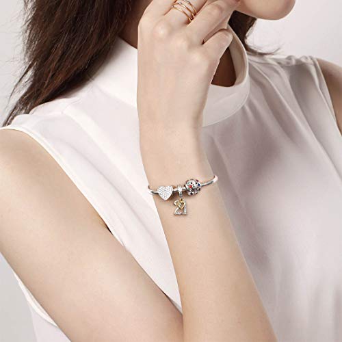 DALARAN Birthday Number 21st 30th 40th 50th Celebration Letter Charm for Bracelets Present for Women Wife Sister Friends4