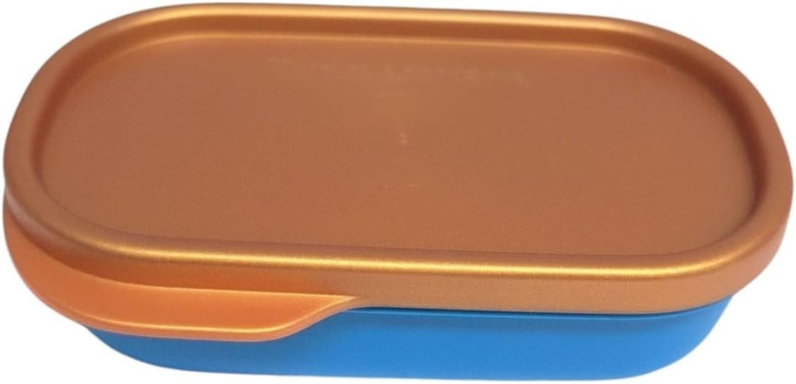 Tupperware to Go Lunch Box Clevere Pause 120 ml Contenitore per il pranzo Mini Twin Eco+ Scuola (blu oro 120 ml)