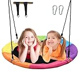 40 Inch Saucer Tree Swing for Kids & Adults – Large...