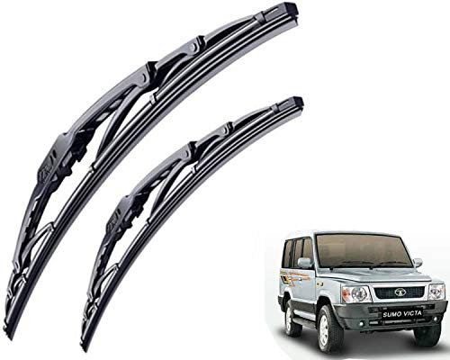 Image of WolkomHome High Performance OE Car Wiper Blade Replacement set of 2 Pc Right 20 inch Left 20 inch for Tata Sumo Victa