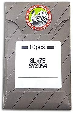 10 Organ SLX75 SERGER OVERLOCK 2054 16X75 Singer 14U Sewing Needle Sharp OR Ball Point Multiple Sizes! (Metric 90/14 (Sharp))
