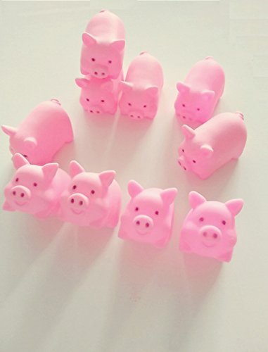 POPLAY Rubber Pig Baby Bath Toy for Kid,20 PCS