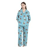 🍄 REGALO PERFECTO: Conjuntos de pijamas de mujer Naispanda que te harán sentir genial en un dormitorio y también un elegante para los fines de semana perezosos en casa. Este conjunto de pijamas es una opción de regalo increíble y perfecta para mujeres, esposa, novia, hermana o hija como regalo de Navidad y año nuevo.