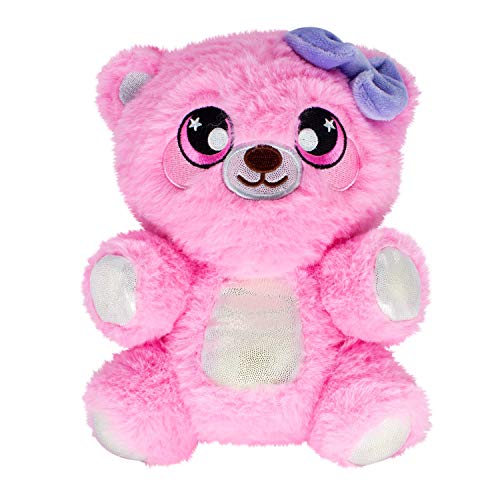 Squeezamals 3Deez Large Stuffed Bear for Girls and Boys- 8 inch Izzy Bear Pillow Plush Doll- Soft, Huggable Stuffed Bear- Stuffed Animal Made from Kid-Friendly, Quality Materials