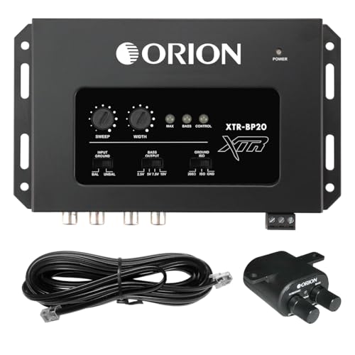 Processeur de restauration des basses Orion XTR-BP20 avec égaliseur et filtre subsonique pour voiture