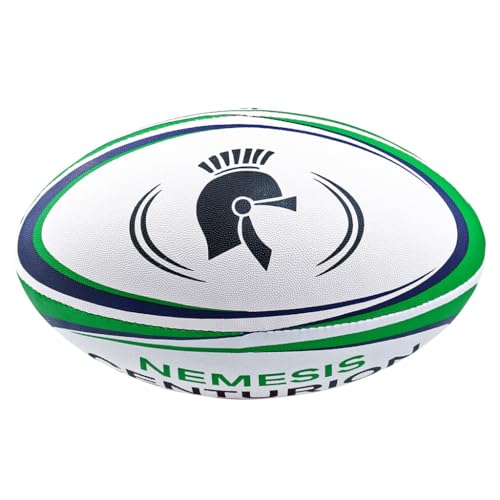 CENTURION Nemesis Trainer Rugby Ball, Green, Size 3, Green/Blue - Image 3