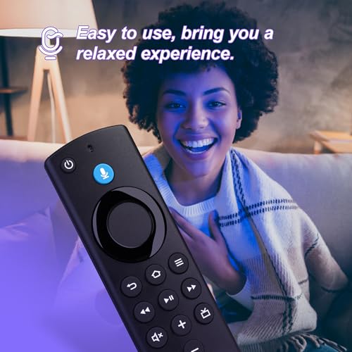 Image of Replacement Voice Remote for Fires Smart TV 3rd Gen, FireStick (2nd /3rd Gen /Lite /HD), TV Stick 4K (1st /2nd Gen /Max /Plus /Select), TV Cube (1st /2nd /3rd Gen), Insignia /TCL /Pioneer Smart TVs