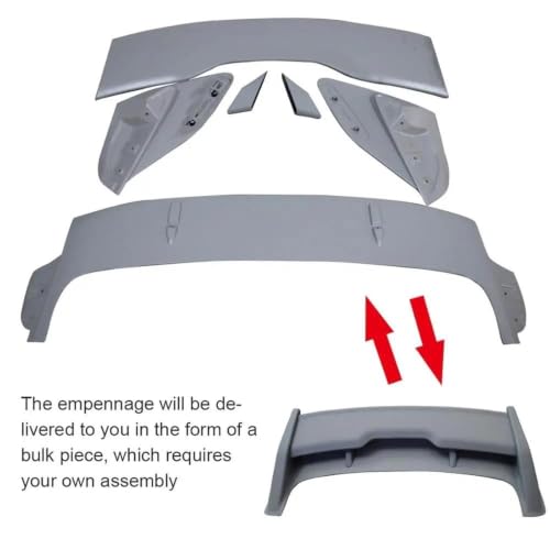 Aileron arrière pour Ford Focus Hatchback RS 2012-2018 noir et blanc