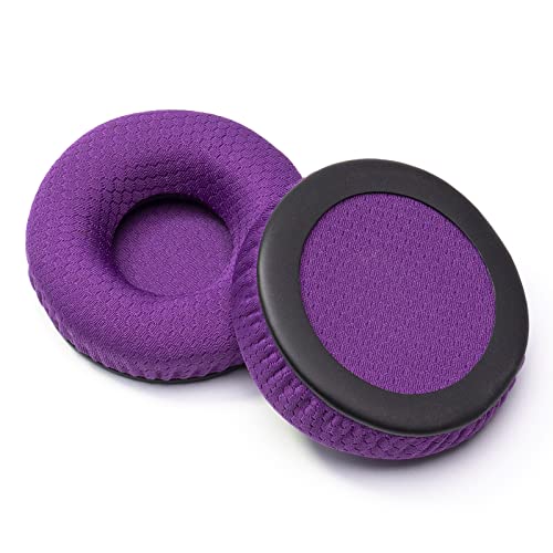 Image of Rainbow Color Ear Pads Headband Cushion Kits Compatible with Sennheiser HD25 HD250BT HD25-ll HD25S Il HMD25 Headphone Foam Covers (PurplePolyester Sets)