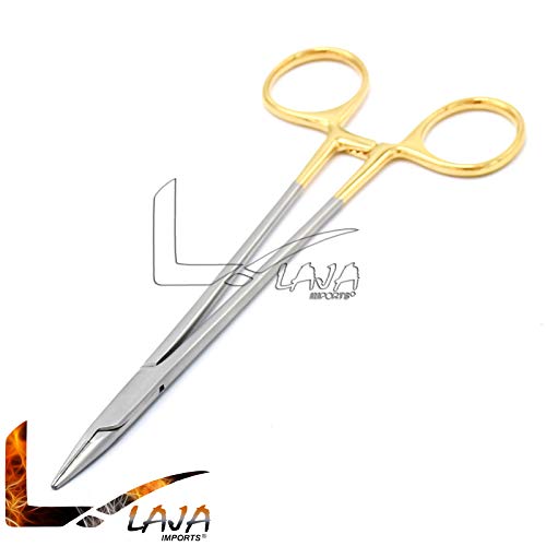 Image of T /C Premium O.R Grade Mayo HEGAR Needle Holder 7 inch Serrated with Tungsten Carbide Inserts (LAJA IMPORTS Brand)