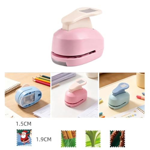 Perforadora de borde de alta precisión con mango ergonómico y elegante acabado rosa 4