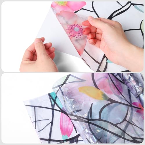 Vinilo Decorativo para Ventana con Diseño Floral y Control UV miniatura 5