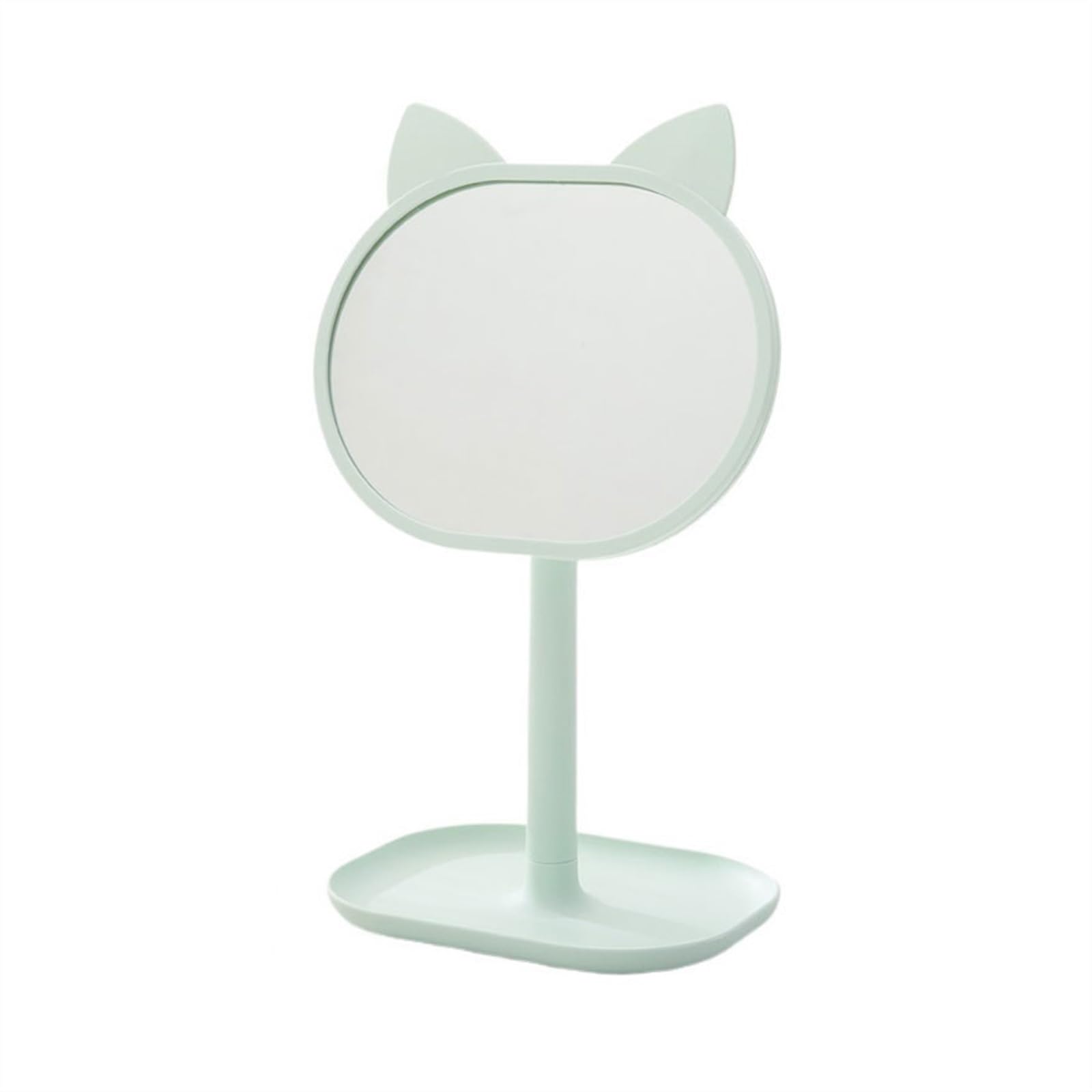 GHJrtHFJ Desk mirror, Bedroom Dorm Mirror Makeup Large Desktop Dressing Tabletop Cosmetic(Green)