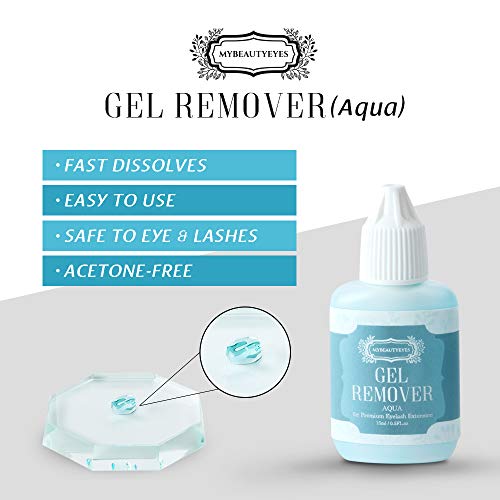 GEL REMOVER for Eyelash Extension / Quickly and Easily Removes Eyelash Extension Adhesive / Fast Dissolution Time / 15ml (Aqua) - Image 4