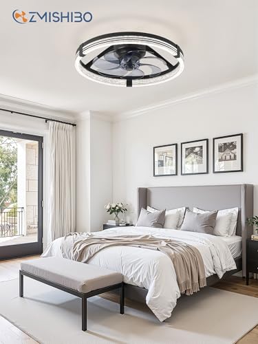 Ventilateur Plafond Chambre et Salon ZMISHIBO avec Timer Intégré