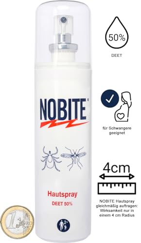NOBITE Hautspray, Insektenschutz zum Auftragen auf die Haut (100 ML)