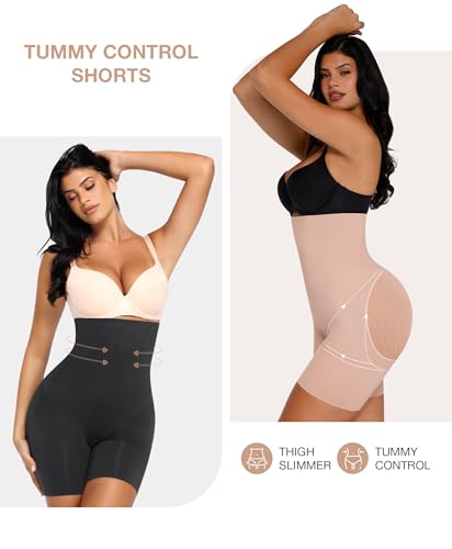 Lover-Beauty Tummy Control Shapewear for Women, High Waisted Plus Size Compression Shorts Body Shaper2