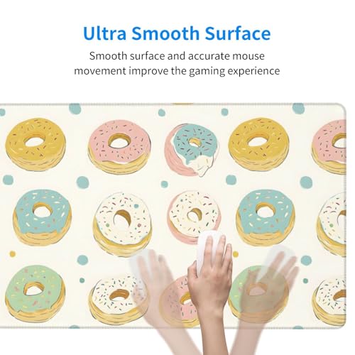 Tapis de souris de jeu donuts grand format pour protéger votre grand bureau
