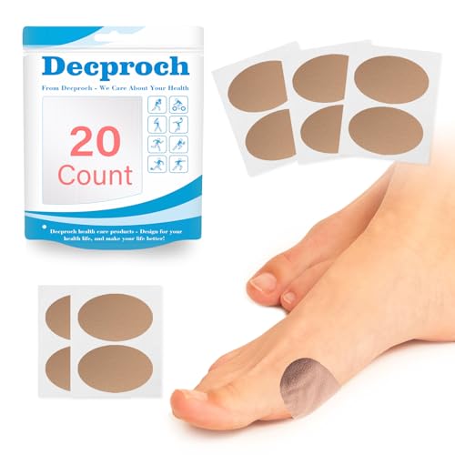 Image of Moleskin for Blister, Mole Skin Patch Blister Prevention Tape Moleskin Adhesive Padding Stickers for Feet, Shoes Heels, Toes, Efficiently Reduce Friction for Your Skin - 10 Sheets, 20 PCS