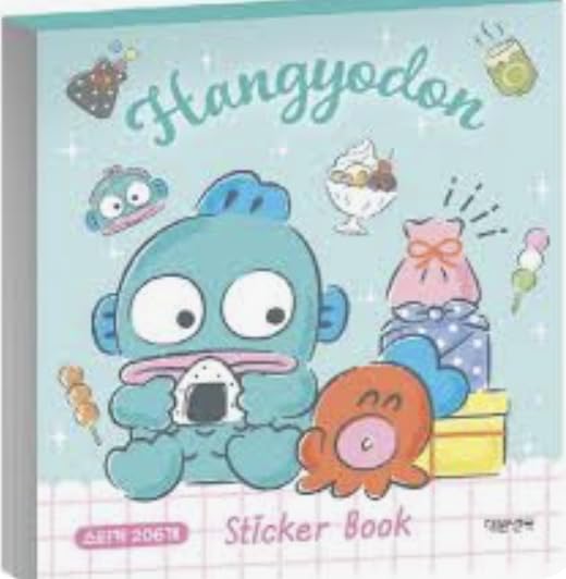Mini libro de calcomanías Hangyodon el regalo ideal para cumpleaños 2