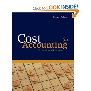 Hardcover Cost Accounting 8th (Eighth) Edition byRaiborn Book