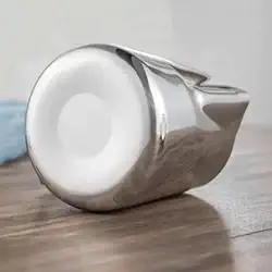 Jarro de leite de aço inoxidável, espumador de café, latte, arte, máquina de cappuccino, espumador de leite, 100/150/200 ml (100 ml)