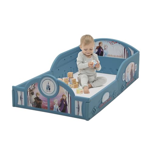 Image of Delta Children Toddler Bed Frozen Ii Plastic Sleep and Play with Guardrails
