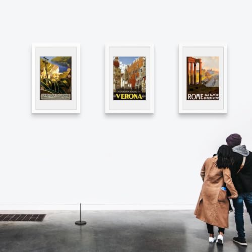 Image of Picrit 22.375x34 White Poster Frame, Picture Frame for Wall, 3 Pack