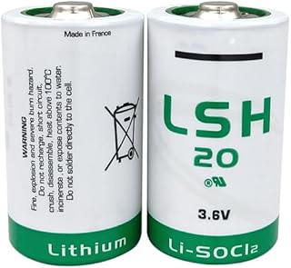 LSH20 3.6V LiSOCl2 Lithium Battery R20/D 3.6V 13.0 Ah LSH 20 ER34615M Battery 13000mAh