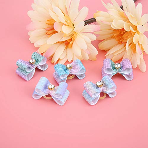 Jadeshay Pet Dogs Hair Bowknot,25Pcs Pet Gradient Ramp Hair Bowknot Bows Grooming Accessories for Cat Medium Small Dog - Image 5