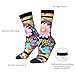 XZDZDX Spring Fest Polyester Mid-Calf Socks 2 Black-1 for Unisex - Skin-Friendly Elastic Fashion Crew Socks